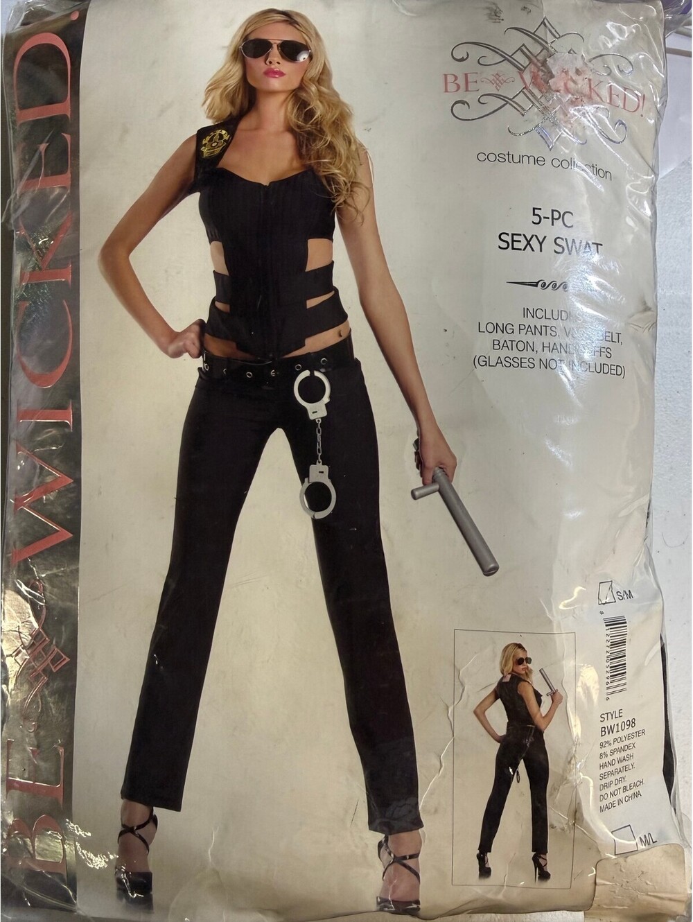 Bewicked 5-PC Sexy SWAT Costume Set S/M